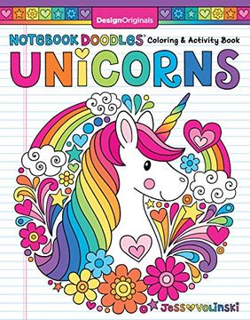 portada Not Doodles Unicorns: Coloring and Activity Book 