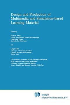 portada Design and Production of Multimedia and Simulation-Based Learning Material (en Inglés)