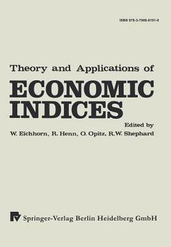 portada theory and applications of economic indices. (en Inglés)
