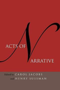 portada Acts of Narrative (en Inglés)