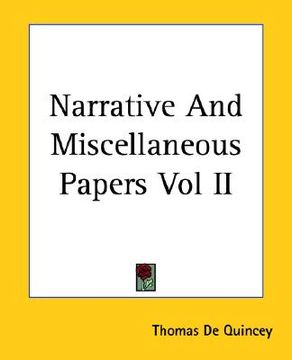 portada narrative and miscellaneous papers vol ii (en Inglés)