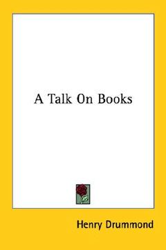 portada a talk on books (en Inglés)