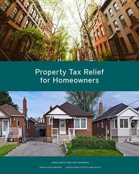 portada Property tax Relief for Homeowners (Policy Focus Report) (en Inglés)