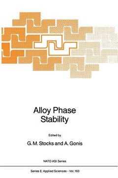 portada Alloy Phase Stability (en Inglés)