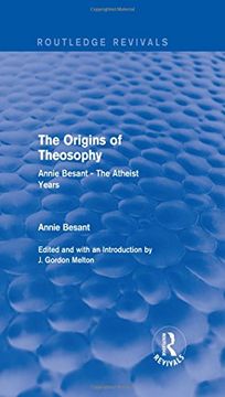 portada The Origins of Theosophy (Routledge Revivals): Annie Besant - the Atheist Years (in English)