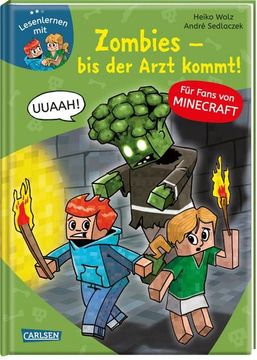 portada Lesenlernen mit Spaß - Minecraft 1: Zombies - bis der Arzt Kommt! (en Alemán)