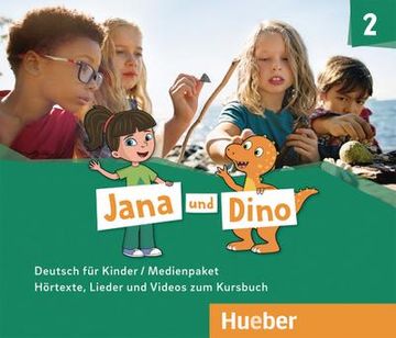 portada Jana und Dino 2. Medienpaket: 2 Audio-Cds und 1 dvd zum Kursbuch. Deutsch für Kinder / Medienpaket (en Alemán)