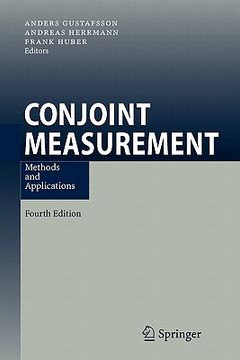 portada conjoint measurement: methods and applications (en Inglés)
