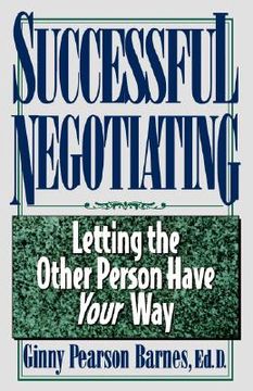 portada successful negotiating (en Inglés)