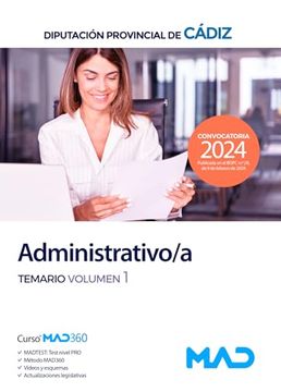 portada Administrativo/A. Temario (Vol. 1) (in Spanish)