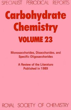 portada Carbohydrate Chemistry: Volume 23 (en Inglés)