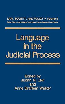 portada Language in the Judicial Process (Law, Society and Policy) (en Inglés)