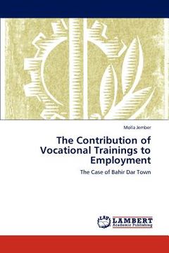 portada the contribution of vocational trainings to employment (in English)