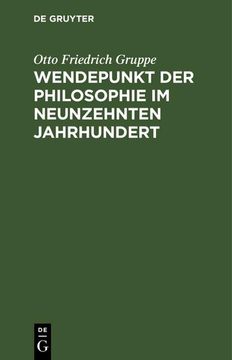 portada Wendepunkt der Philosophie im Neunzehnten Jahrhundert (in German)