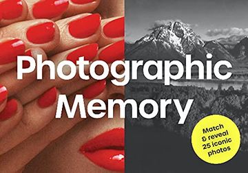 portada Photographic Memory: Match & Reveal 25 Iconic Photos (in English)