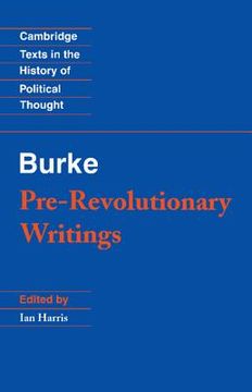 portada Pre-Revolutionary Writings Paperback (Cambridge Texts in the History of Political Thought) (en Inglés)