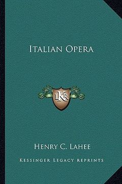 portada italian opera (en Inglés)