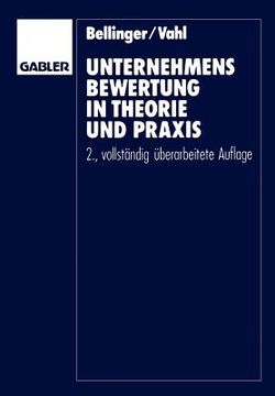 portada Unternehmensbewertung in Theorie Und PRAXIS (en Alemán)