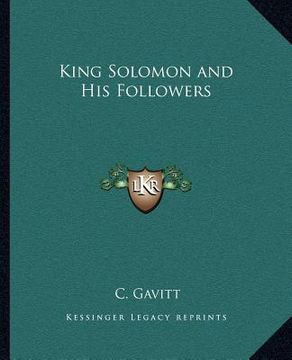 portada king solomon and his followers (in English)