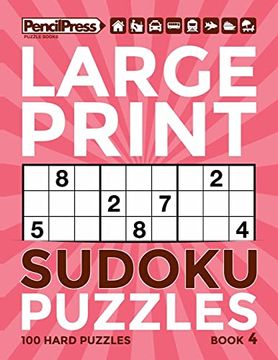 portada Large Print Sudoku Puzzles Book 4 (en Inglés)