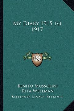portada my diary 1915 to 1917 (in English)