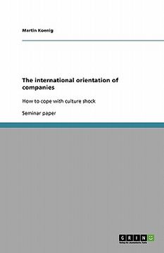 portada the international orientation of companies (en Inglés)