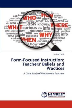 portada form-focused instruction: teachers' beliefs and practices (in English)