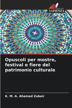 portada Opuscoli per mostre, festival e fiere del patrimonio culturale (en Italiano)