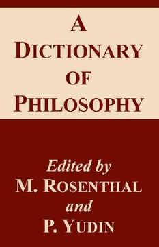 portada a dictionary of philosophy (en Inglés)