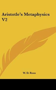 portada aristotle's metaphysics v2 (en Inglés)