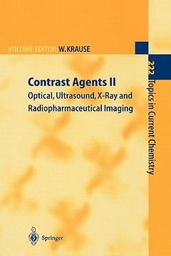 portada contrast agents ii: optical, ultrasound, x-ray imaging and radiopharmaceutical imaging (en Inglés)