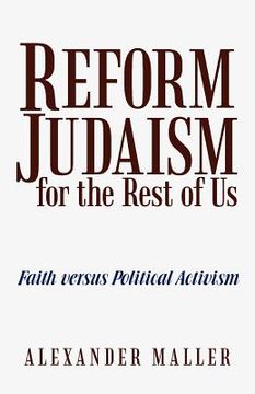 portada reform judaism for the rest of us: faith versus political activism
