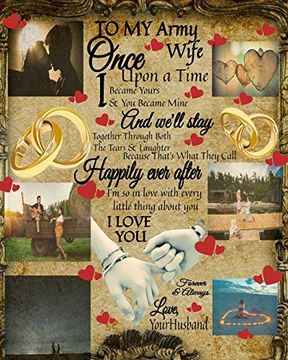 portada To my Army Wife Once Upon a Time i Became Yours & you Became Mine and We'll Stay Together Through Both the Tears & Laughter: 14Th Anniversary Gifts. In What you Love to do - Couple Portrait (en Inglés)