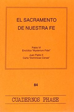 portada Sacramento de nuestra fe, El (CUADERNOS PHASE) (in Spanish)