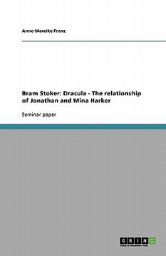 portada bram stoker: dracula - the relationship of jonathan and mina harker (in English)