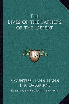 portada the lives of the fathers of the desert (en Inglés)