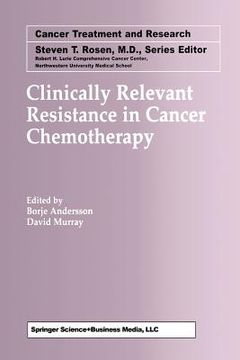 portada Clinically Relevant Resistance in Cancer Chemotherapy (en Inglés)