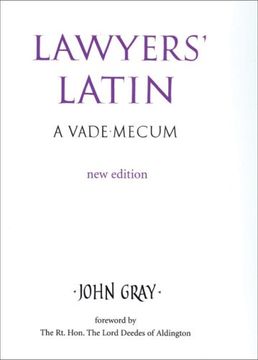 portada Lawyers' Latin: A Vade-Mecum (in English)
