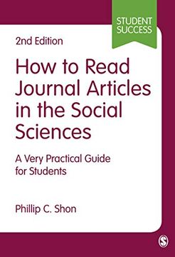 portada How to Read Journal Articles in the Social Sciences: A Very Practical Guide for Students (in English)