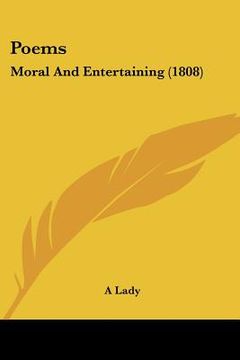 portada poems: moral and entertaining (1808) (en Inglés)
