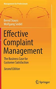 portada Effective Complaint Management: The Business Case for Customer Satisfaction (Management for Professionals) (en Inglés)