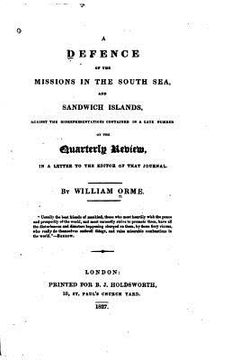 portada A Defense of the Missions in the South Sea and Sandwich Islands