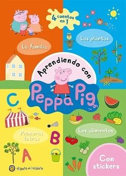 portada Aprendiendo con Peppa Pig. La Familia , las Plantas , las Primeras Letras y los Alimentos (in Spanish)