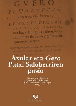 portada Axular Eta Gero Patxi Salaberriren Pasio (in Basque)