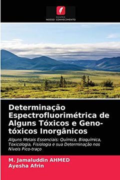 portada Determinação Espectrofluorimétrica de Alguns Tóxicos e Geno-Tóxicos Inorgânicos (in Portuguese)