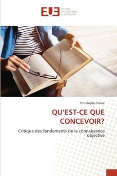 portada Qu'est-CE Que Concevoir? (in French)
