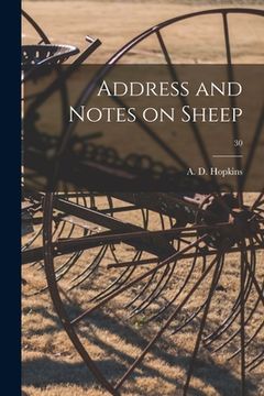 portada Address and Notes on Sheep; 30 (in English)