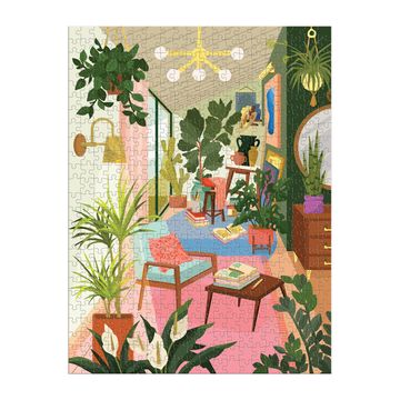 portada Galison Lighting 101: Houseplants – 500 Piece Book Puzzle With Beautiful Plant and Interior Design Artwork Packaged in Magnetic Keepsake Book Sized box