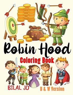 portada Robin Hood Coloring Book: Activity Books for 1st Graders 