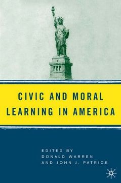 portada civic and moral learning in america (en Inglés)